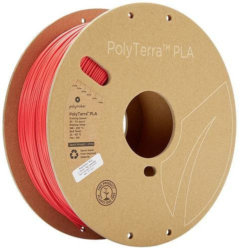 Polymaker PolyTerra PLA Filament Rot Matt 1,75 mm 1000 g - Bild 1