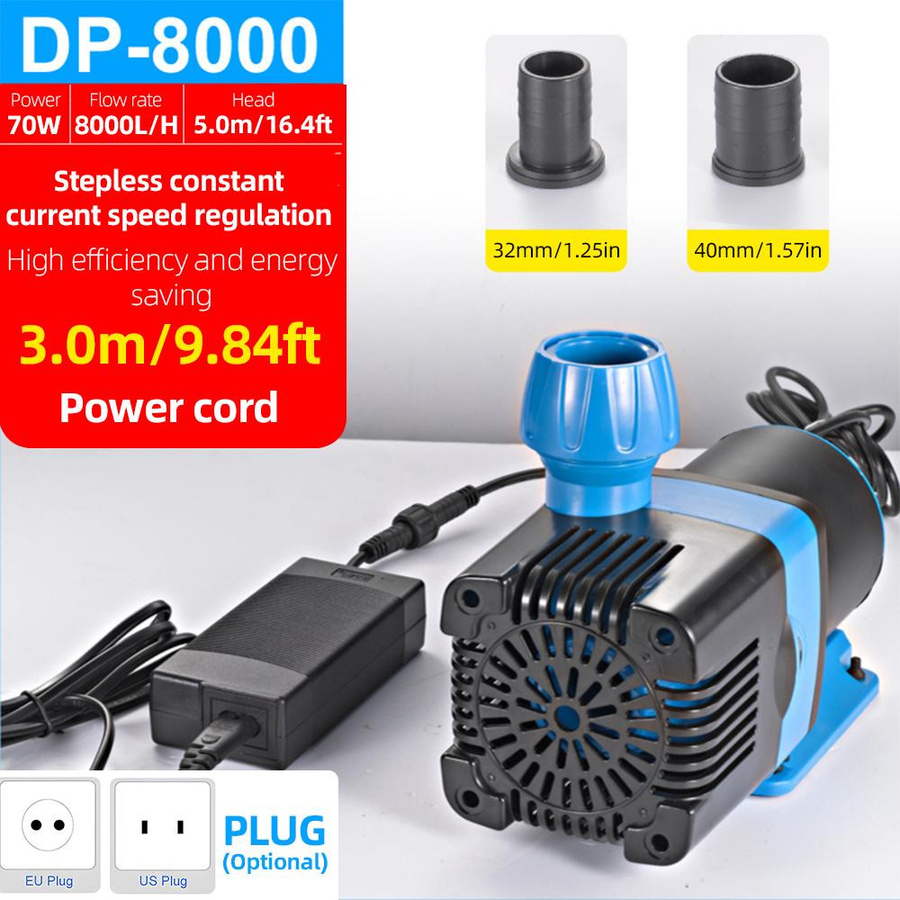 Aimo DP3000 Tauchwasserpumpe mit variabler Frequenz und Sinuswellentechnologie, ultraleise Gleichstrom-Wasserpumpe in Schwarz - Bild 2