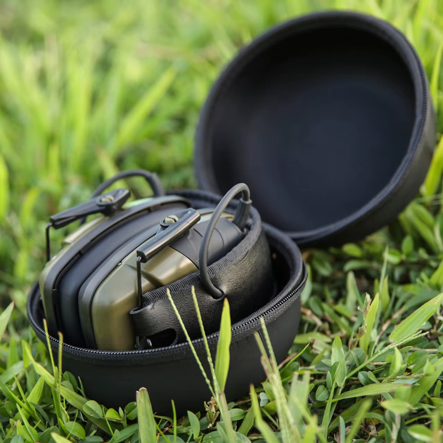 YHKEMA Taktischer Elektronischer Gehörschutz Black Over-Ear Headset mit Soundverstärkung und Anti-Lärm-Funktion für Outdoor und Sport - Bild 5