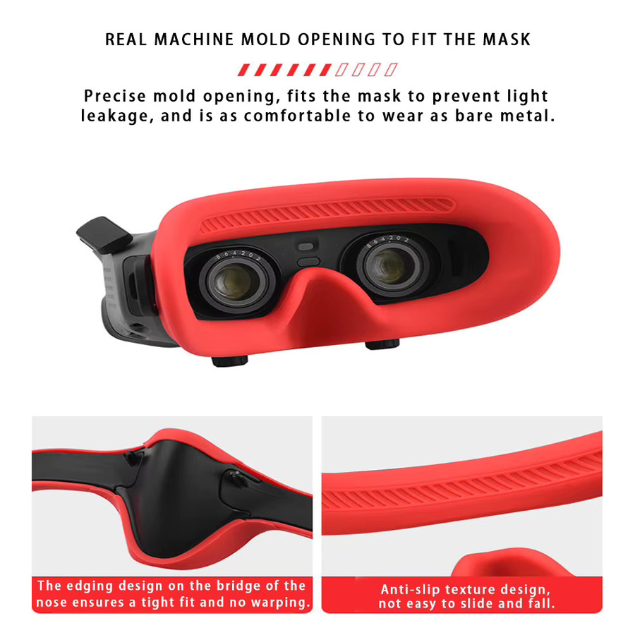 DJI Silikon-Augenpolster für Avata Goggles 2, schweißfestes und waschbares Gesichtskissen in Grau - Bild 5