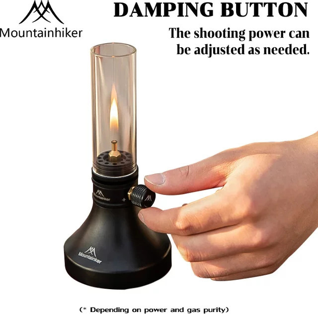 Mountainhiker Search Banner Gaslampe in Silber für Camping und Outdoor - Bild 1