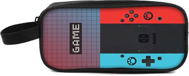 Fancy Style Studio Doppellagiges Federmäppchen mit Spielekonsolen-Design und Griff, Multicolour, B: 32,0 cm, H: 13,0 cm, T: 7,0 cm - Bild 1