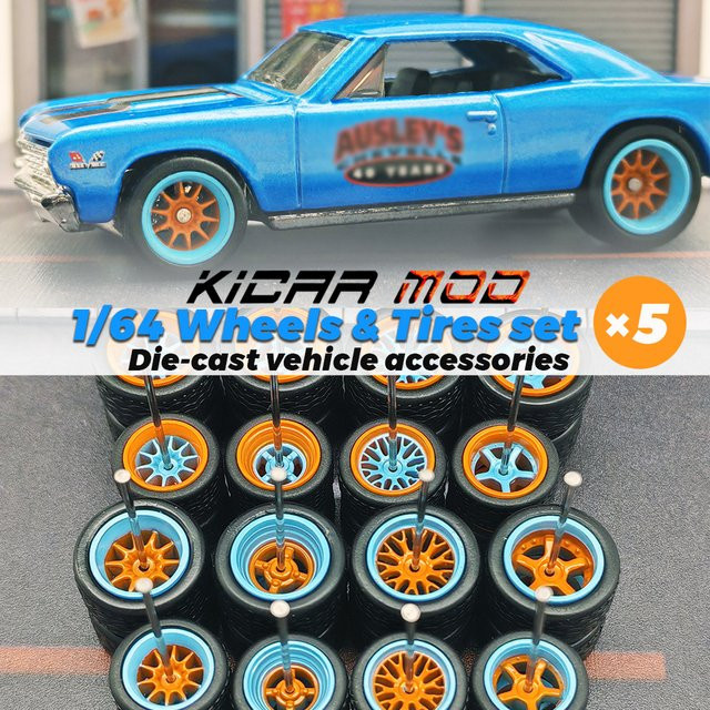KICARMOD Golf Wheels RubberTires, Nachrüstteile für Sportwagen, 5-teiliges Set - Bild 1