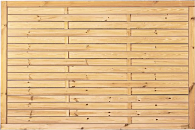 T & J Lamellenzaun Grün aus kesseldruckimprägniertem Holz, Breite: 120 cm, Höhe: 180 cm - Bild 1
