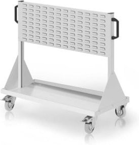 Kappes RasterMobil Gr. 2 Rollbarer Rollcontainer mit 2 Schlitzplatten in Grau RAL 7035, Höhe: 89 cm - Bild 1