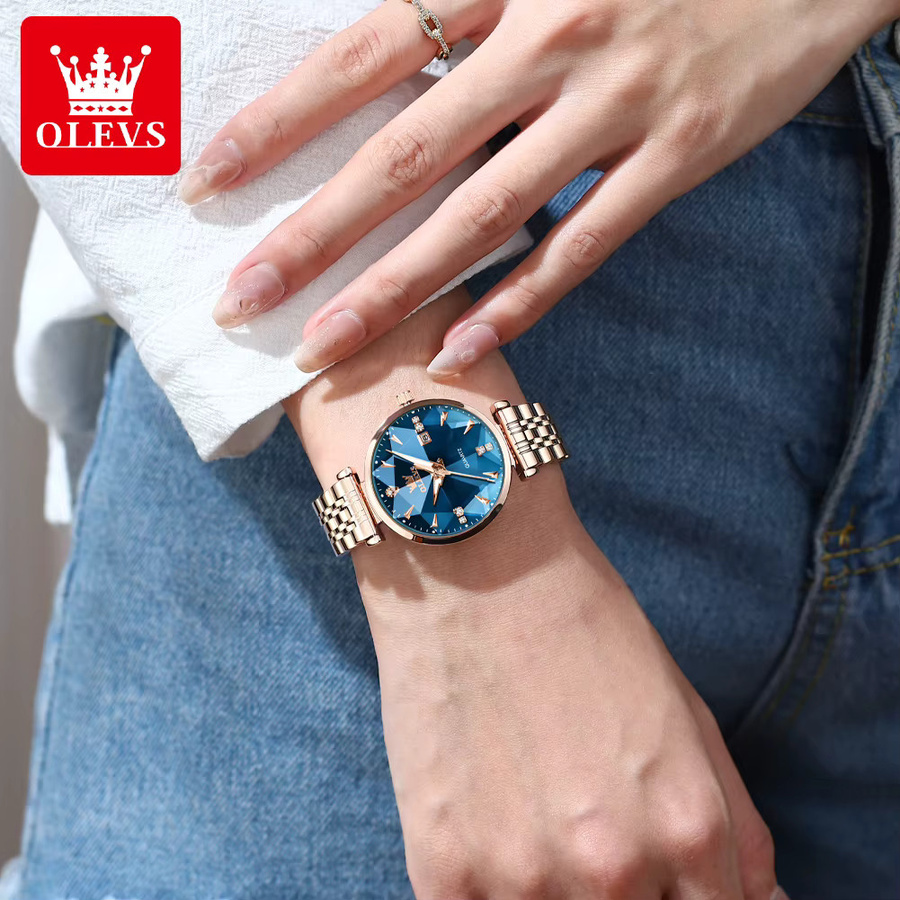 OLEVS Armbanduhr, Roségold, Quarz, Damen - Bild 2