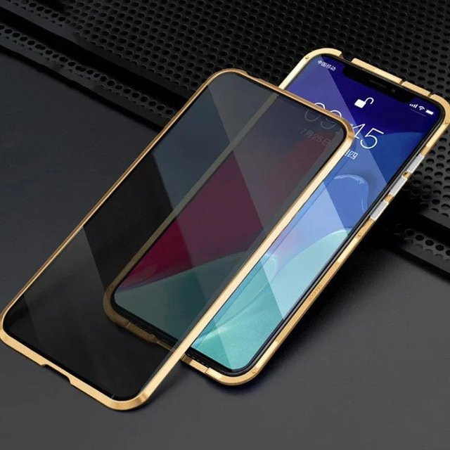Magnetische Glas-Handyhülle mit 360° Vollschutz und Blickschutz für Samsung S20 S21 FE S22 S23 S24 Plus Ultra, Transparent - Bild 1