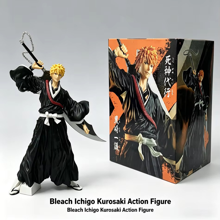 Bandai Bleach Kurosaki Ichigo Actionfigur, Einzelfigur, Kunststoff, Schwarz - Bild 2