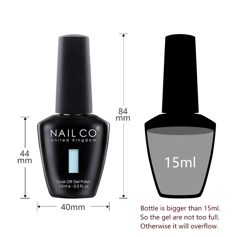 Nailco Nagellack Set, 6 Stück, Nude rosa, Glänzend - Bild 3