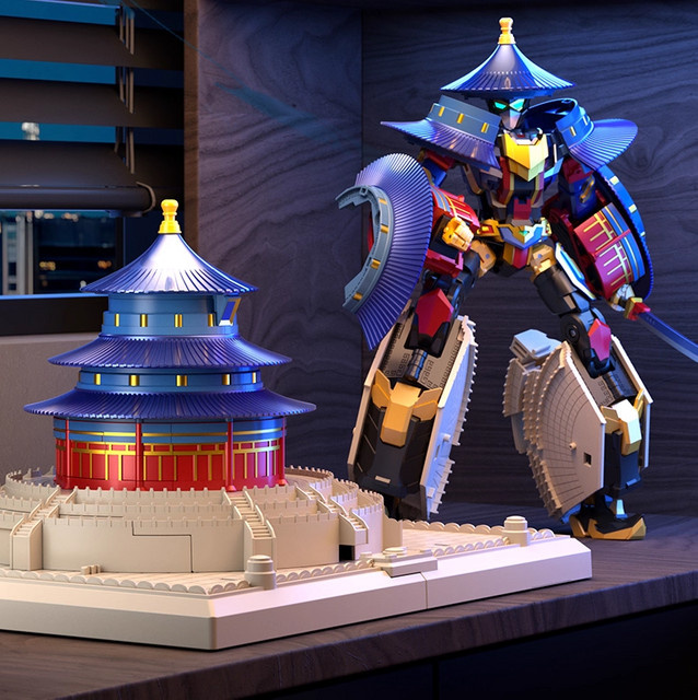 LIJIANG Transformation XT-1952 Temple of Heaven Ancient Building Robot, Actionfigur - Bild 1