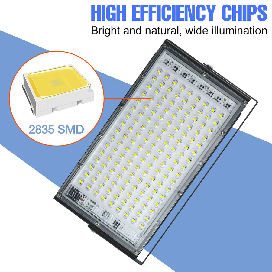 CanLing 200W LED-Flutlicht Reflektorstrahler IP65 wasserdicht in Schwarz für Garten und Außenbereich mit CCT-Funktion - Bild 2