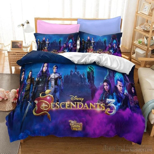 Descendants 3 Bettwäsche-Set mit Bettbezug und Kissenbezug von Lodestar in Multicolour, B/H: 120 x 150 cm - Bild 1
