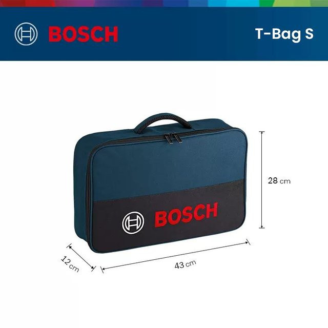 Bosch Werkzeugtasche MINI & S in Blau, robuste und wasserdichte Multifunktionstasche, B/T/H: 43,0 x 28,0 x 12,0 cm - Bild 1