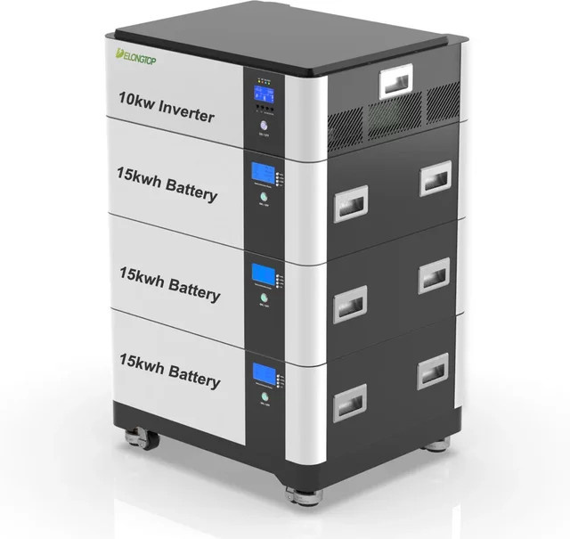 XMSJ Delong All-in-One Solar Stapelbare Batteriespeicherlösung mit Wechselrichter für Zuhause, LiFePO4, Weiß - Bild 1