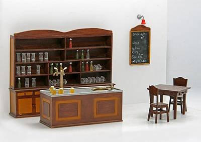 plusmodel Kneipe, Holz, Braun, 1:35 - Bild 1