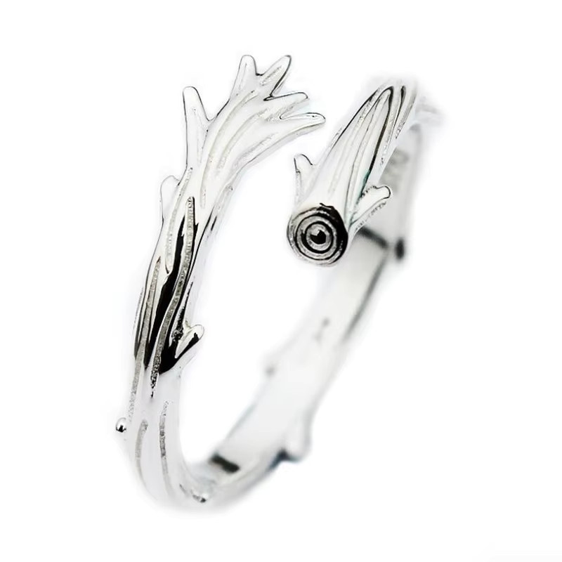 GaGa-Duck Ring, 925 Silber, Zweig, Damen - Bild 3