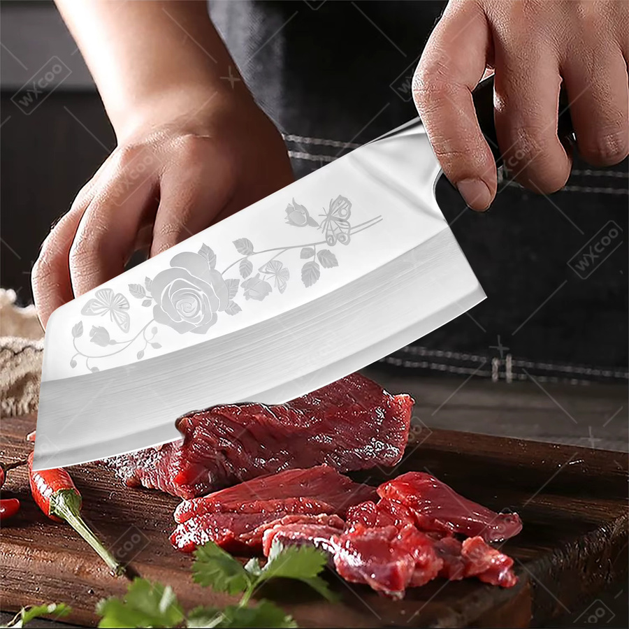 WXCOO Küchenmesser aus Edelstahl als Fleischbeil und Kochmesser in Silber - Bild 3