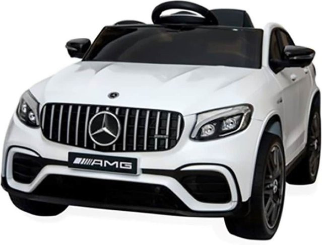 Moni Mercedes AMG GLC 63S Elektroauto mit EVA-Reifen, Musik, weiß - Bild 1