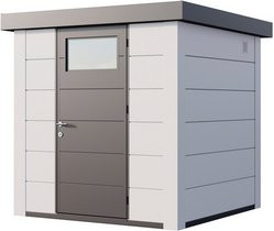 Telluria Gerätehaus Classico in Weiß mit Außenmaß B: 228 cm, H: 219 cm, T: 228 cm - Bild 1
