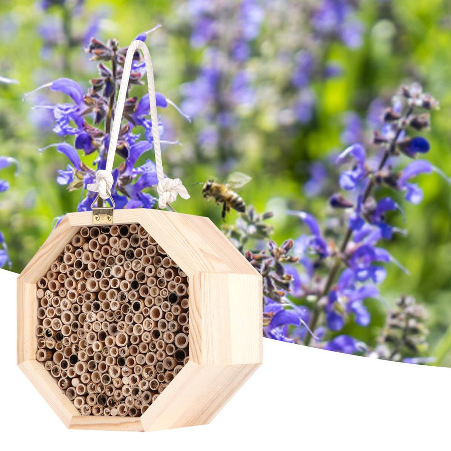 TOMTOP JMS Insektenhotel aus Holz in Braun für den Garten - Bild 2