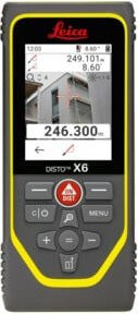 Leica DISTO X6 Handlasermeter in Grau mit wiederaufladbarem Akku - Bild 1