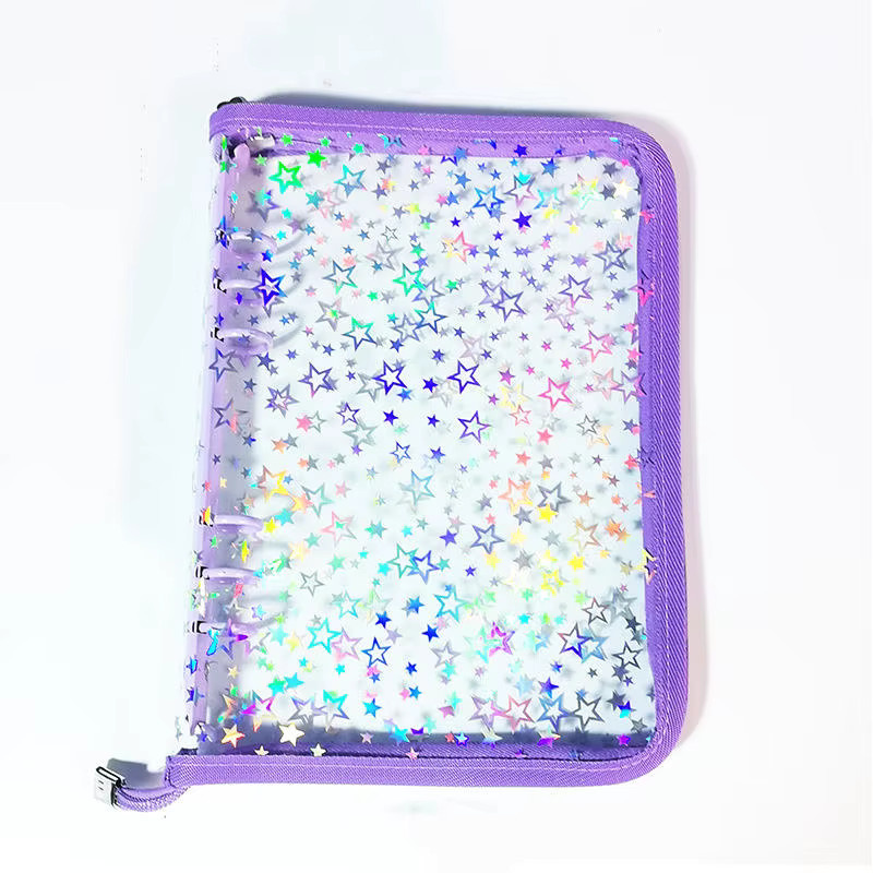 Laser Star Reißverschluss-Ordner Sammelbuch als nachfüllbarer Organizer für Kpop Idol Fotos in Transparent und Multicolour - Bild 3