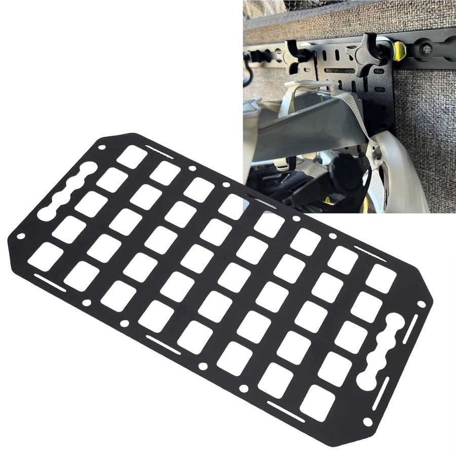 Aluminium Molle-Panel für LKW, SUVs und Wohnmobile mit L-Schienen, Schwarz, B/H: 42,2 x 22,5 cm - Bild 4