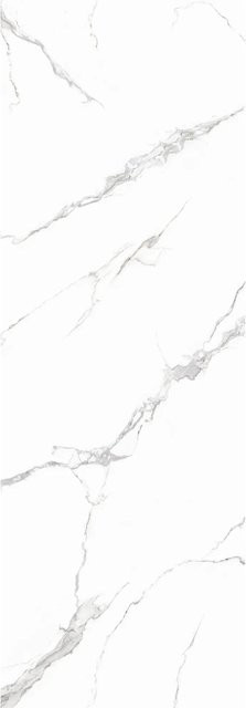 Decoflooring SPC Wandpaneel in Marmor Optik Weiß-Grau Hochglanz B: 90 cm, H: 260 cm - Bild 1