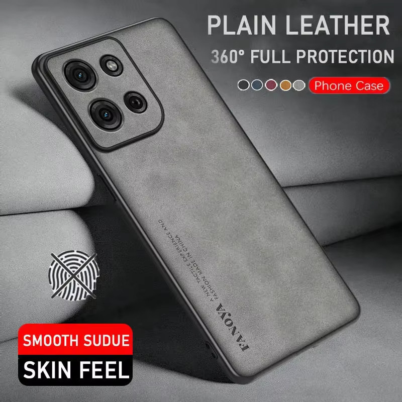 Stoßfeste Schutzhülle aus Leder PU und TPU für Motorola Moto G85 G75 G55 G45 G35 G15 G05 E15 G84 G64 G54 G44 G34 G24 G14 in Blau - Bild 2
