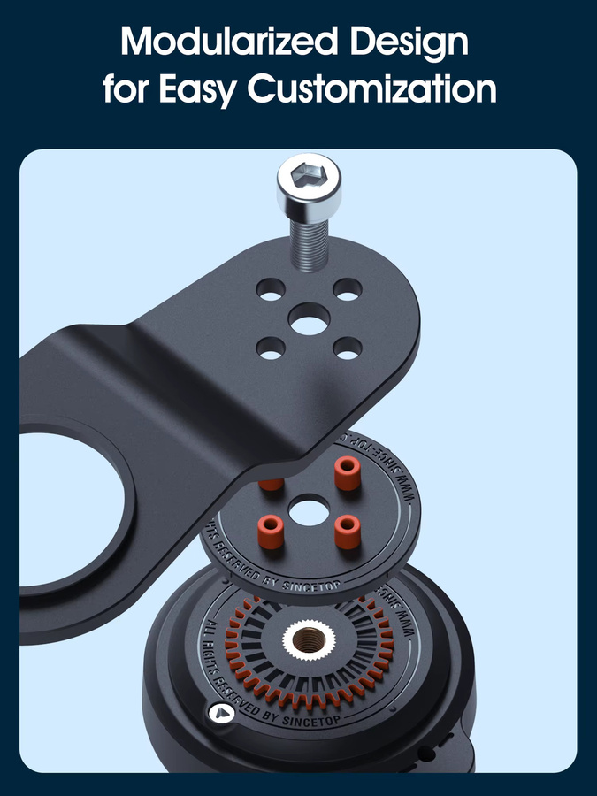 CQ Fahrrad Handyhalterung Schwarz Stabilisator für MTB und iPhone 15 - Bild 4