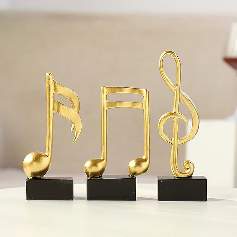 JETTING Dekorative Musiknoten Ornamente aus Harz für Wohnzimmer und Schrank - Bild 3