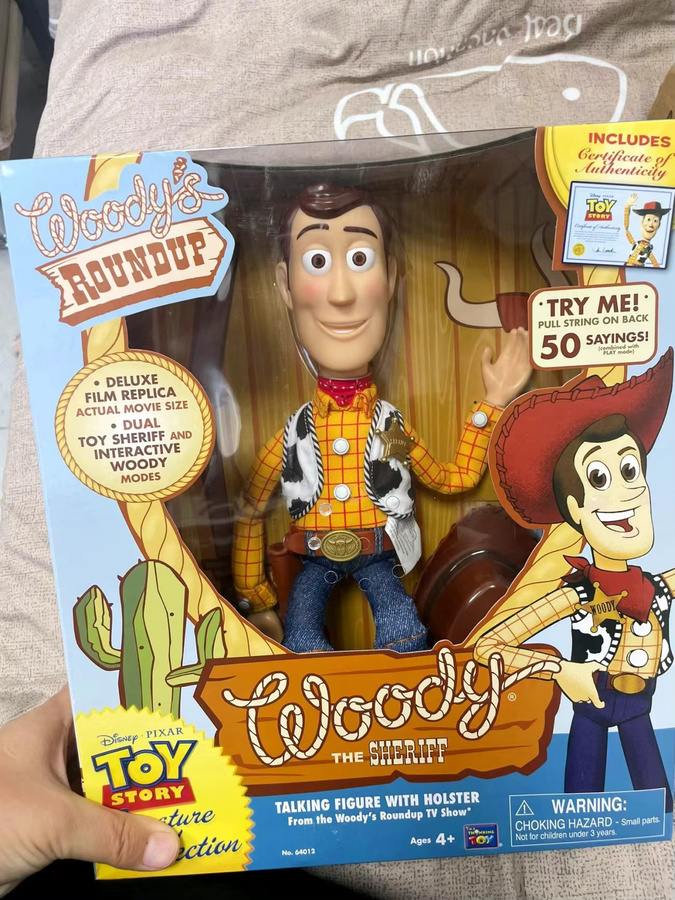 Disney Toy Story Woody-Actionfigur, Charakterpuppe, 40 cm, mit englischem Sound - Bild 4