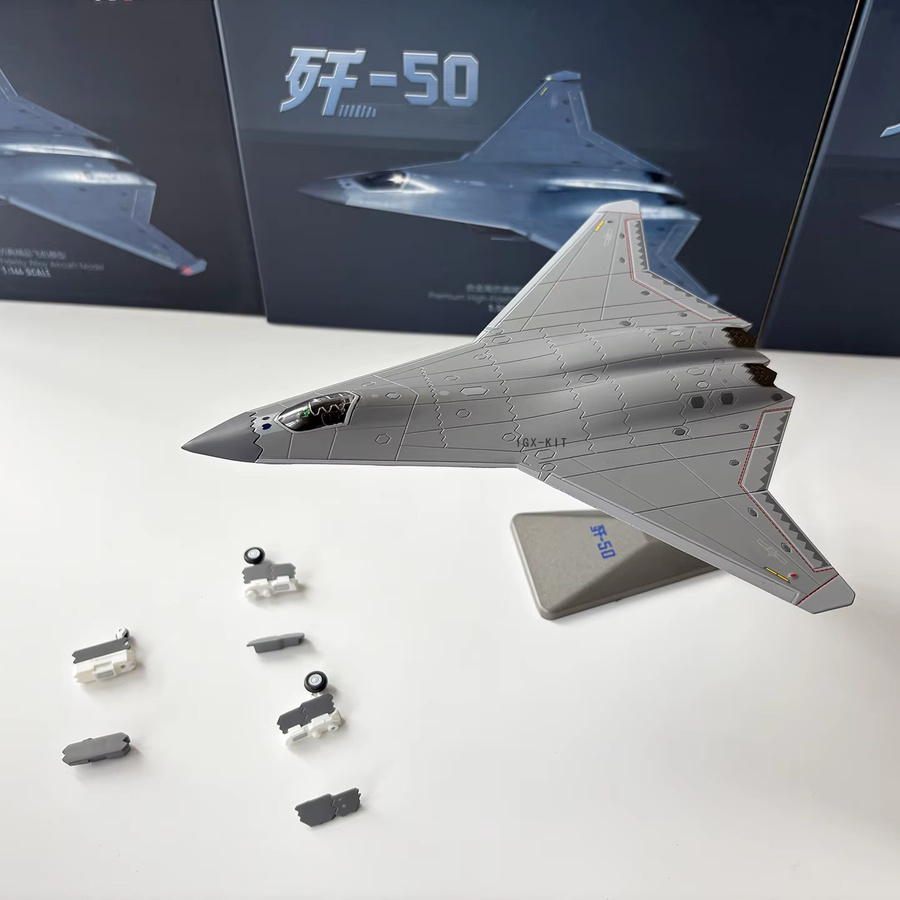 IGX KIT China J50 Kampfjet, Modellflugzeug, Metall, 1:144, Grau - Bild 3