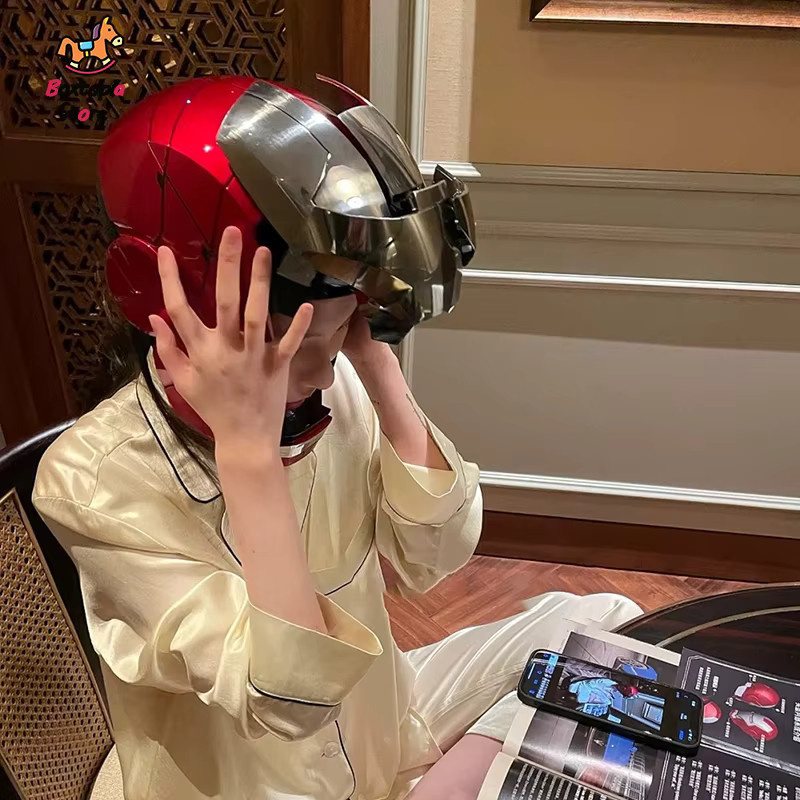 Hot Toys Marvel Iron Man Mk5 & Mk50 Helm, mit LED-Licht, elektronischer Verschluss, 1:1 Sprachsteuerung - Bild 3