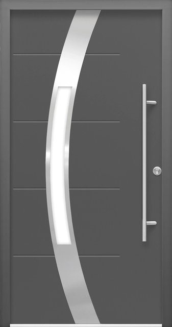 Haustür Splendoor Thermospace Prag Prime mit Glaseinsatz in Anthrazit, Anschlag Rechts, B: 100 cm, H: 210 cm - Bild 1