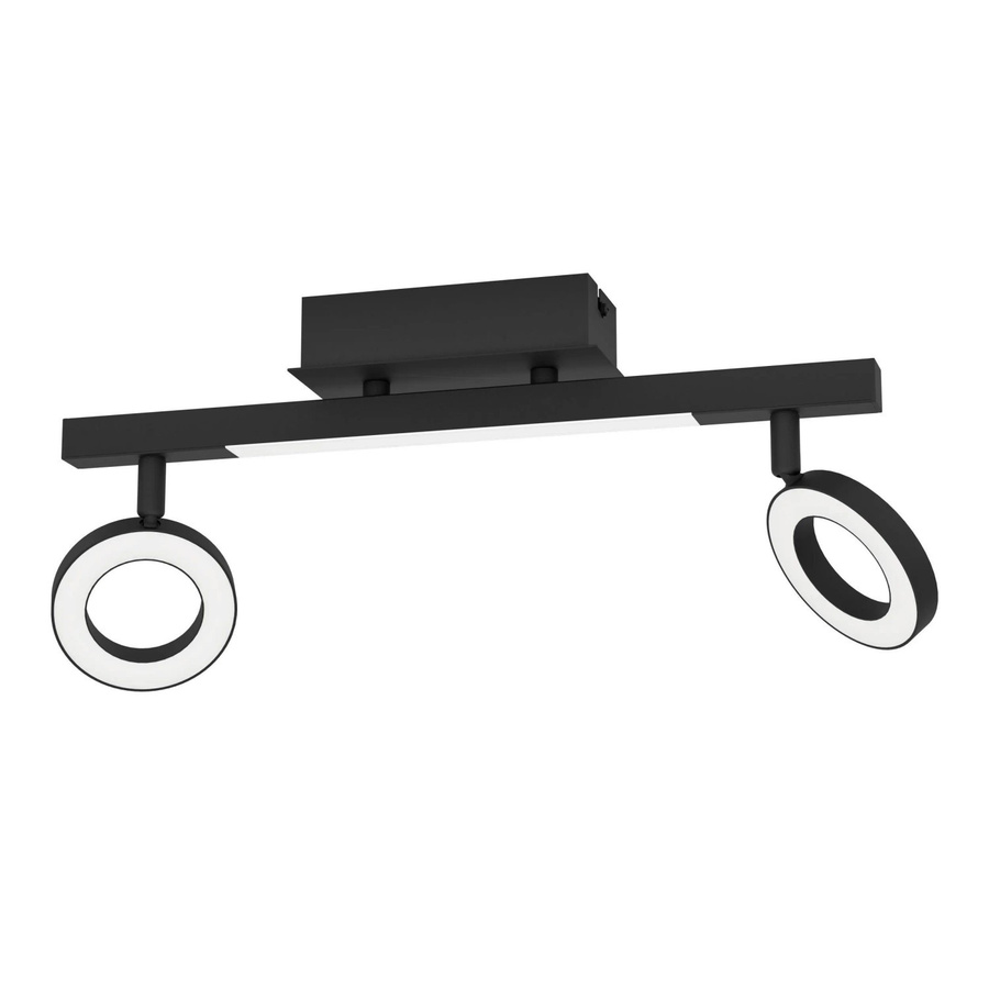 Eglo LED-Spot Cardillio 2-flammig Schwarz B/T/H: 38,5 x 8,5 x 19,5 cm - Bild 2