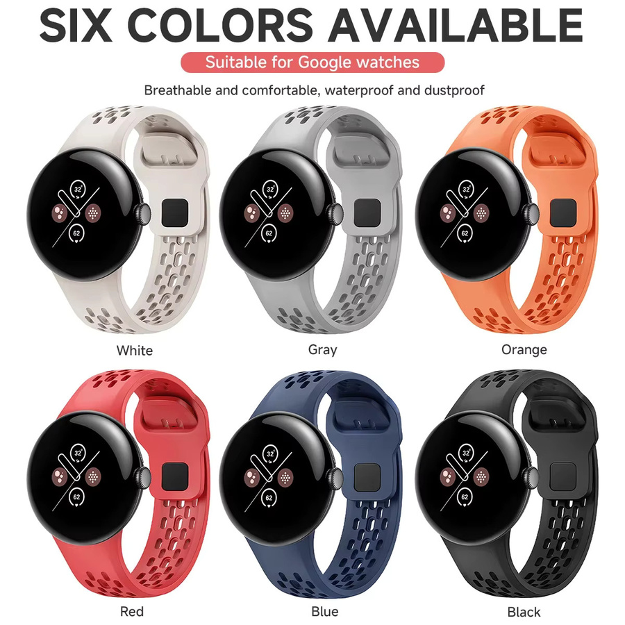 CHIICSMART Uhrenarmband Silikon, Google Pixel Watch3 45 mm, Sportarmband - Bild 4