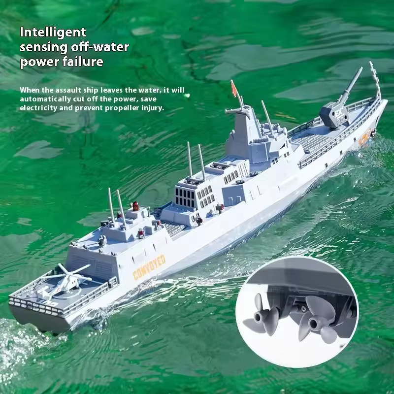 Tccicadas Simulationszerstörer-Modell, RC-Schiff, ferngesteuert, 60cm - Bild 4