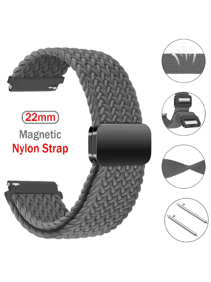 Xiaomi Armband, Nylon, Magnetschnalle, 22 mm, Redmi Watch 5 Lite, Redmi Watch 5 Active - Bild 6