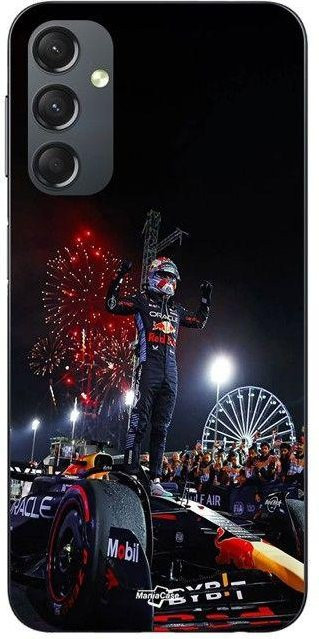 MANIACASE Handyhülle für Samsung Galaxy A05s aus Silikon TPU mit F1 Max Verstappen Design in Schwarz - Bild 1