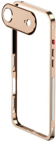 Metall-Handyhülle für Apple iPhone 17, 17 Pro, 17 Max und 17 Air in Gold mit abnehmbarer Objektivabdeckung und wärmeableitendem Ultradünn-Schutzrahmen - Bild 1
