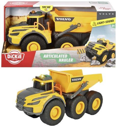 Dickie Toys Volvo Articulated Hauler, Baufahrzeug Modell, ab 3 Jahren - Bild 1