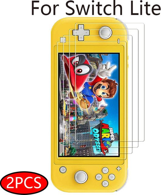 2 Stück Displayschutzfolien aus gehärtetem Glas für Nintendo Switch Lite, transparent - Bild 1
