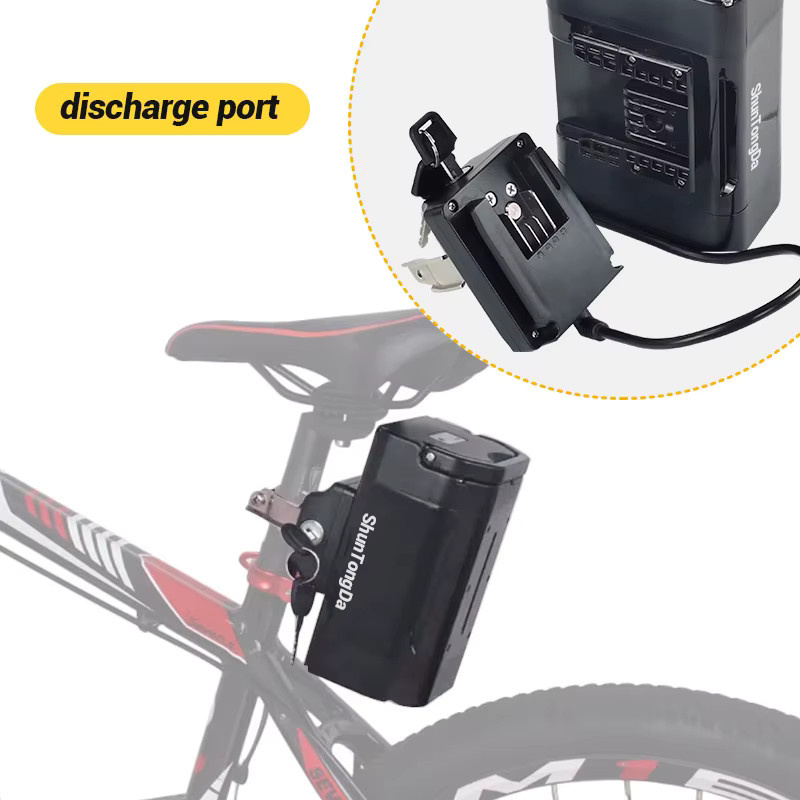 E-Bike Batterie in Sattelstützenmontage für Jenney A2B Kuo Magnum 250W 500W Motor, Farbe: Schwarz, Kapazität: 10Ah bis 17,5Ah, Spannung: 24V oder 36V - Bild 5