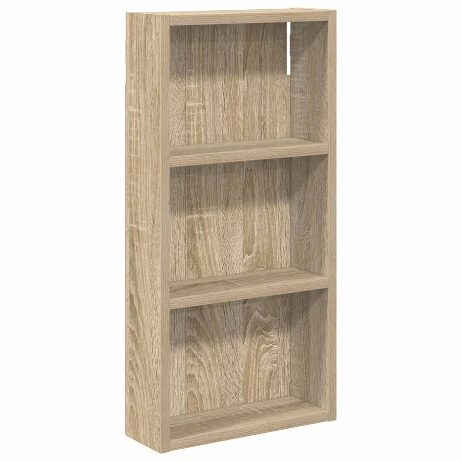 vidaXL Badezimmer-Wandschrank in Sonoma-Eiche, Braun, B: 30 cm, T: 10 cm, H: 60,5 cm - Bild 2