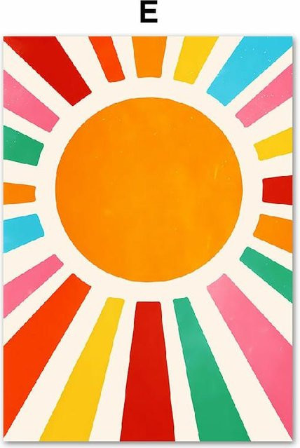 Matisse Poster Korallen Blätter Blumen Abstrakte Pflanze Leinwand Malerei Niveous Art Museum Wandkunst Nordic Dekoration, B: 21 cm, H: 30 cm, Unframed - Bild 1