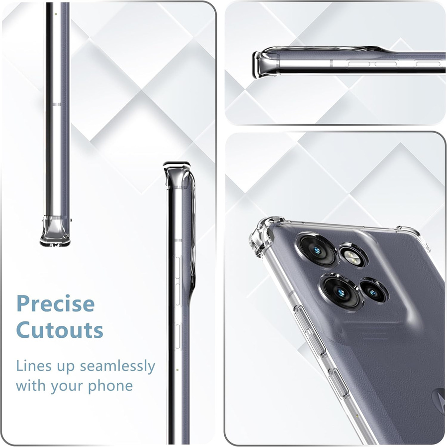 Stoßfeste TPU Schutzhülle für Motorola Edge 70, Edge 60 Fusion und Neo Pro, Transparent - Bild 2