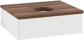 V&B Waschtischunterschrank Antao mit Beleuchtung, Farbe: Weiß lackiert, B/T/H: 60 x 50 x 19 cm - Bild 1