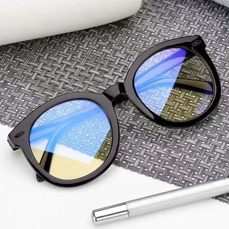 DIXSG Korrektionsbrille, Vollrand, Rund, Kunststoff, Schwarz, Damen - Bild 4