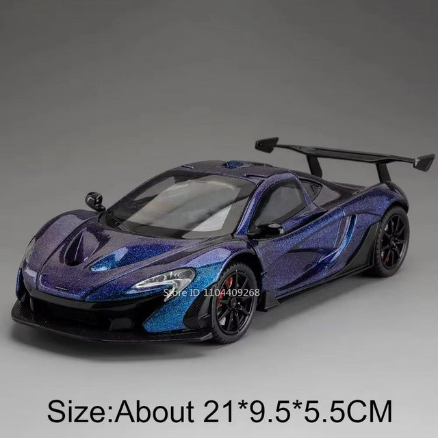 Linyi toy car Senna P1 Sportwagen Modell, Skala 1:24, Rückzieher, ab 14 Jahren - Bild 1
